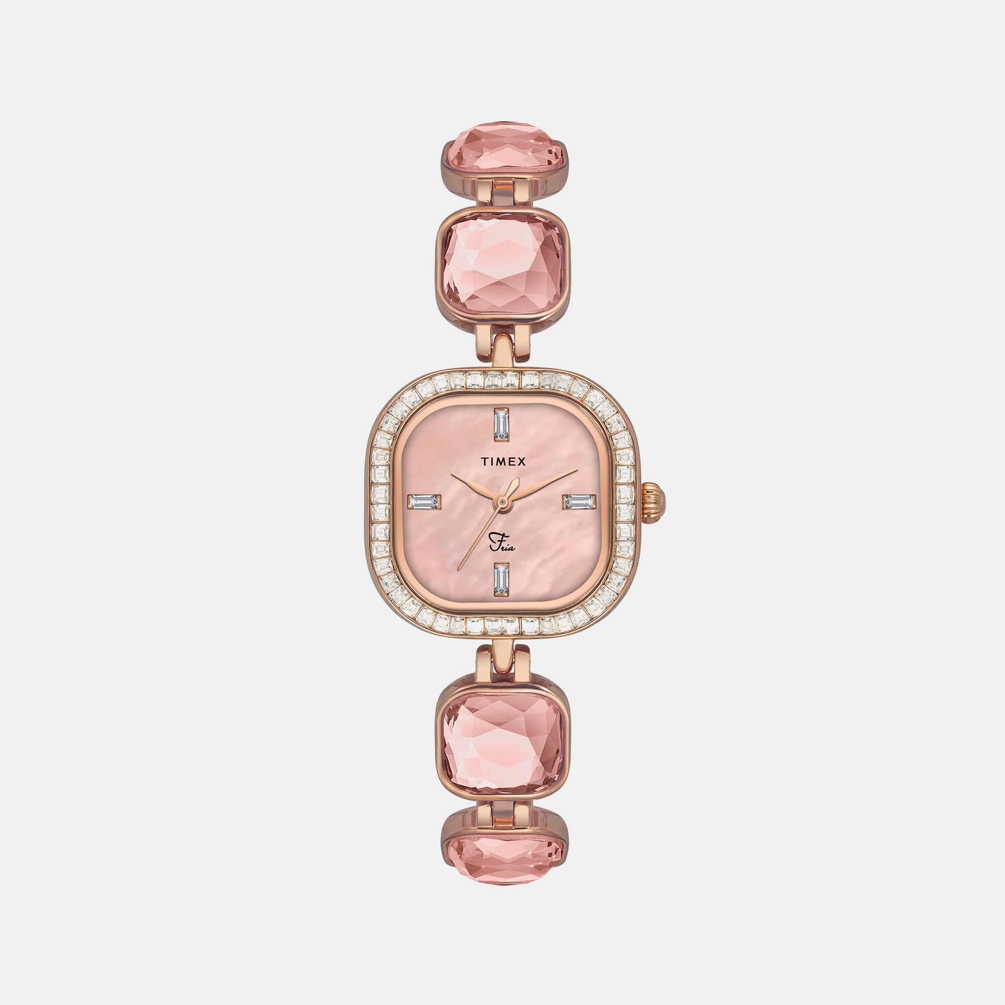 Timex Square Mother Of Pearl Analog watch