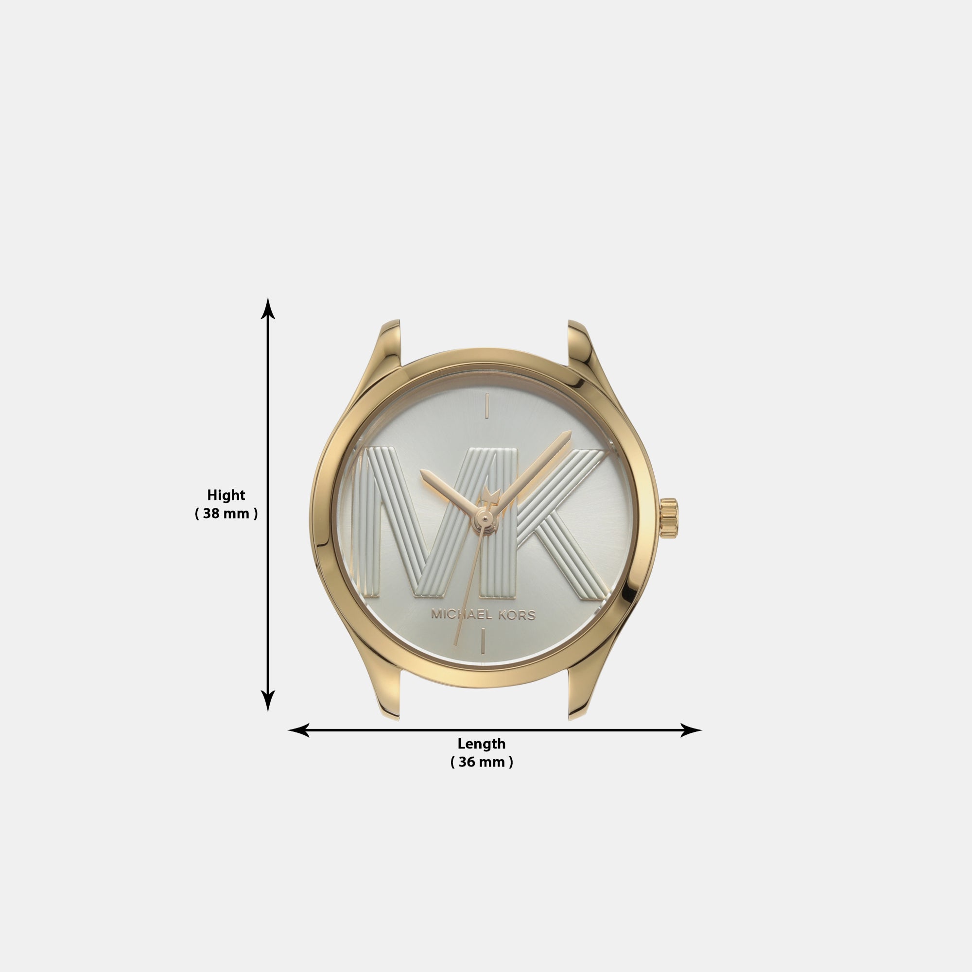 Jaycie Women Quartz Gold Dial Analog Leather Watch MK2862