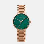 Obaku Round Green Analog watch