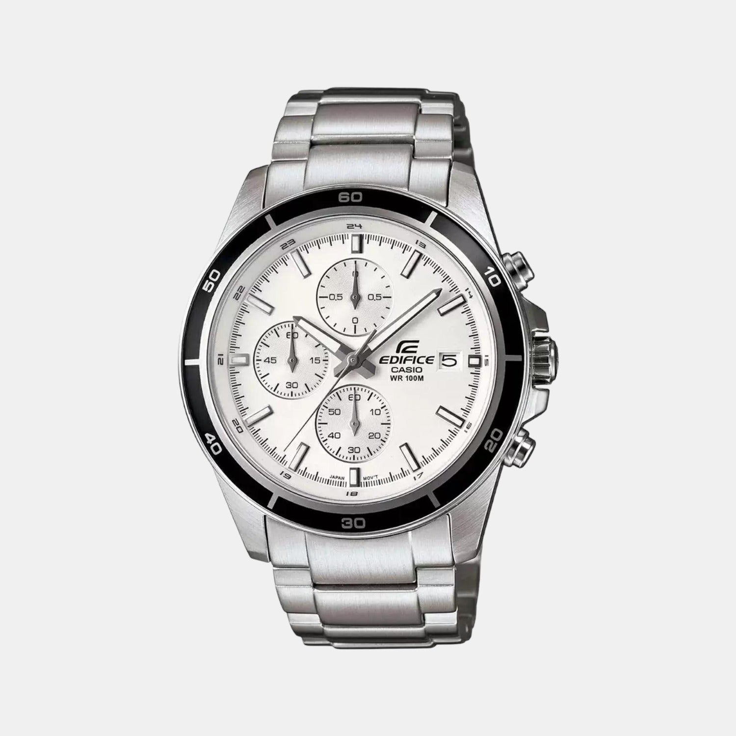 Casio Round White Chronograph watch