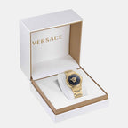 Medusa Infinite Women Quartz Black Dial Analog Stainless Steel Watch VE3F00522