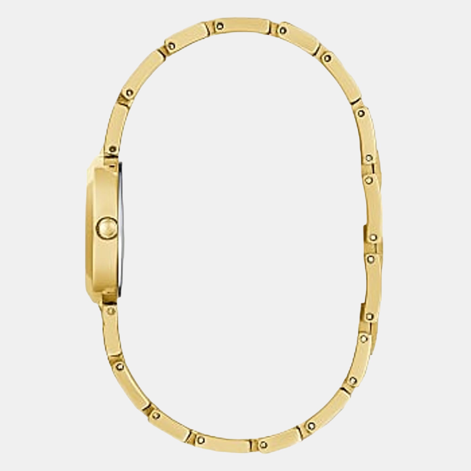 Lady G Women Quartz Gold Dial Analog Stainless Steel Watch GW0549L2