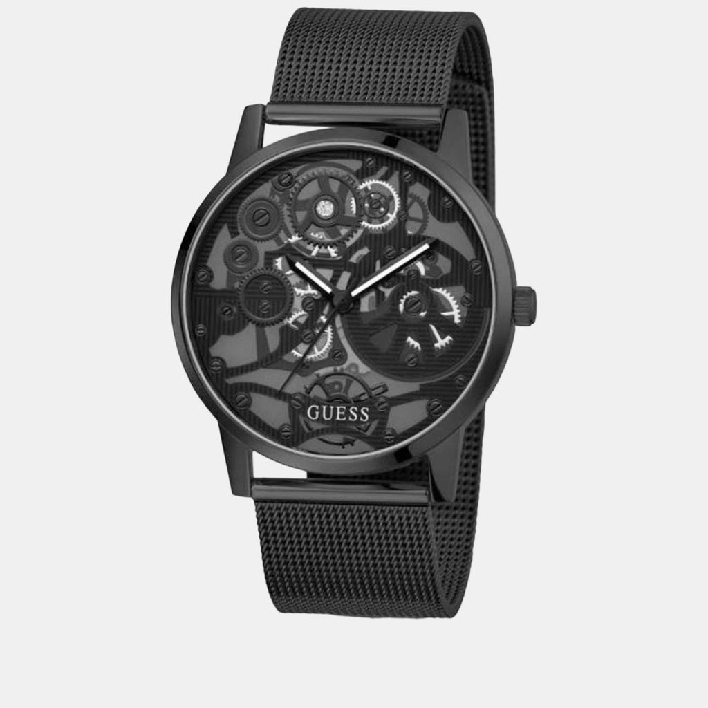 Gadget Men Quartz Black Dial Analog Stainless Steel Watch GW0538G3