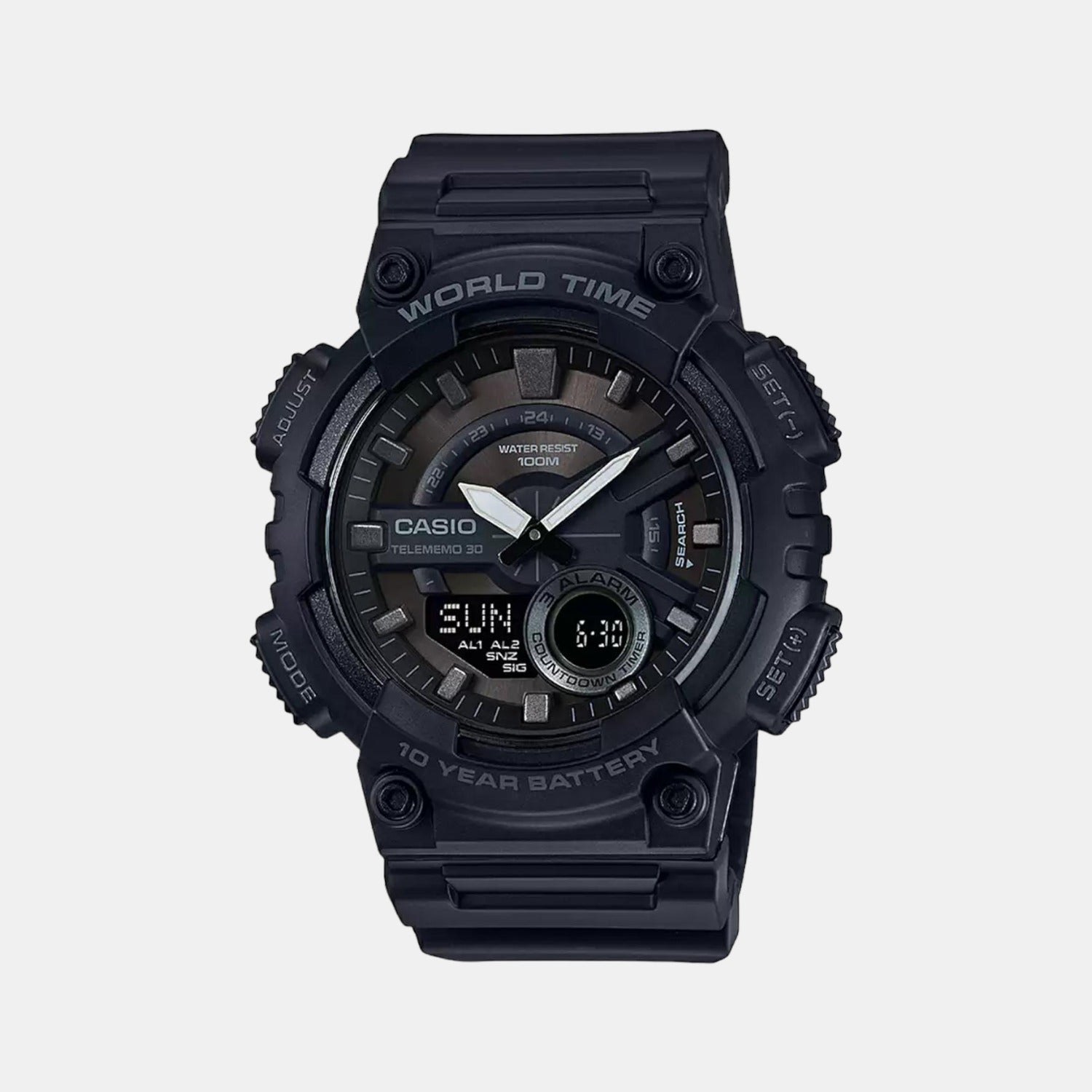 Casio Round Black Analog-Digital watch