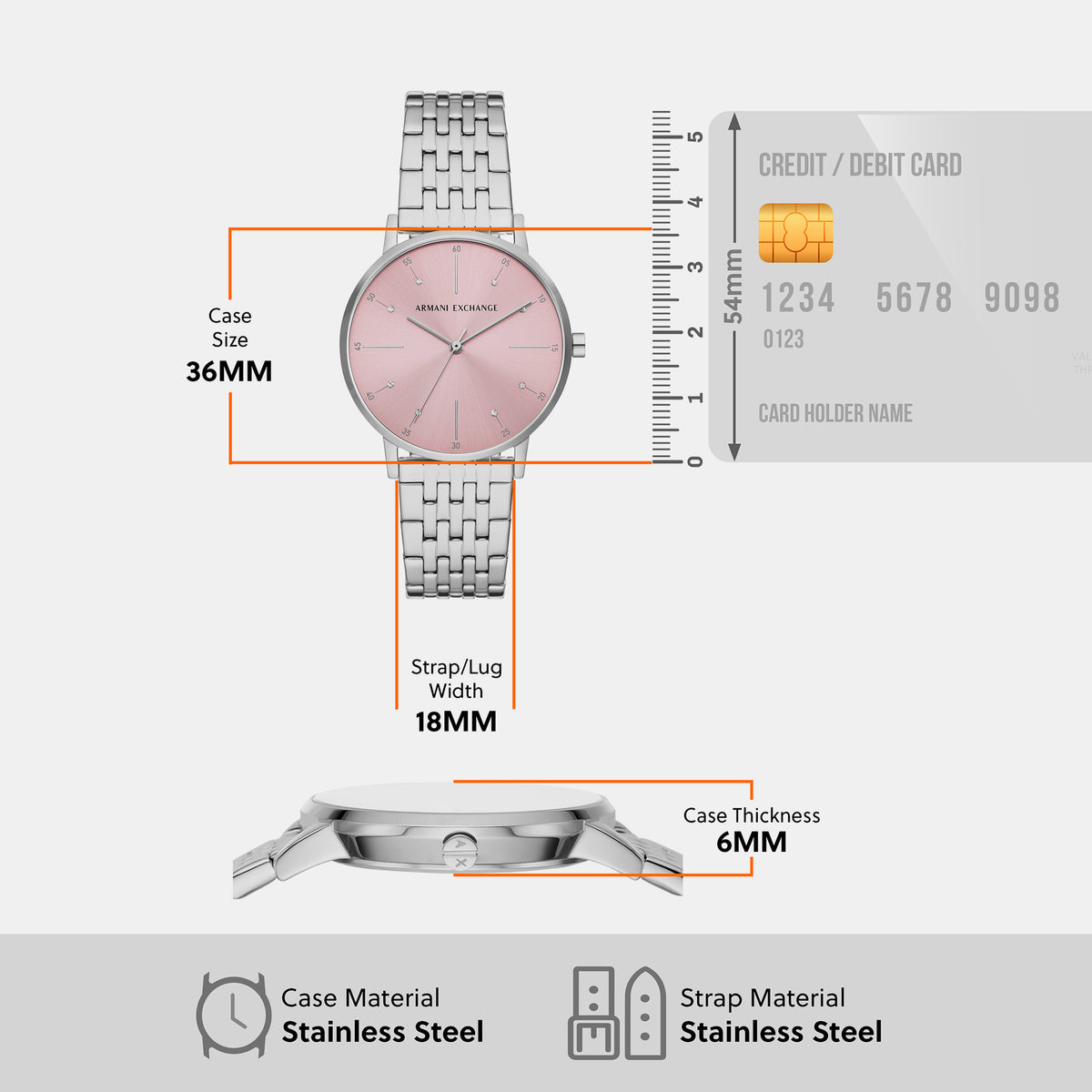 Armani Exchange 30 mm Silver Quartz watch
