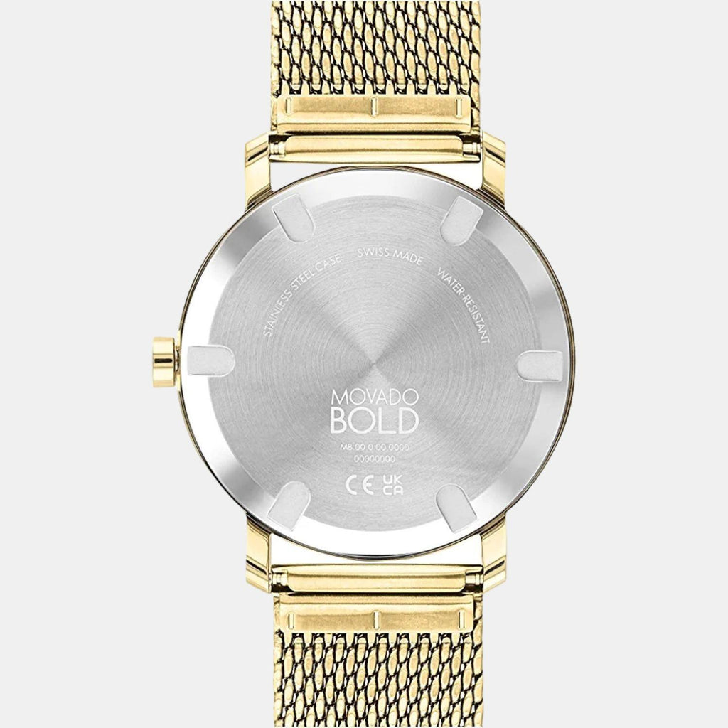 Movado Men Round Gold watch