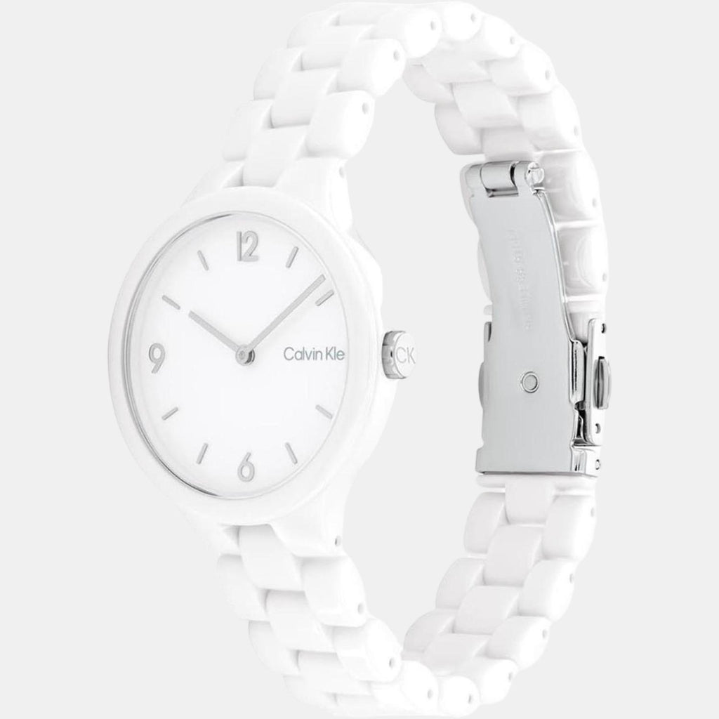 Calvin Klein Women Round White watch