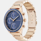 Sport Women Quartz Blue Dial Chronograph Stainless Steel Watch 25200172