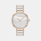 Calvin Klein Round Mother Of Pearl Analog watch