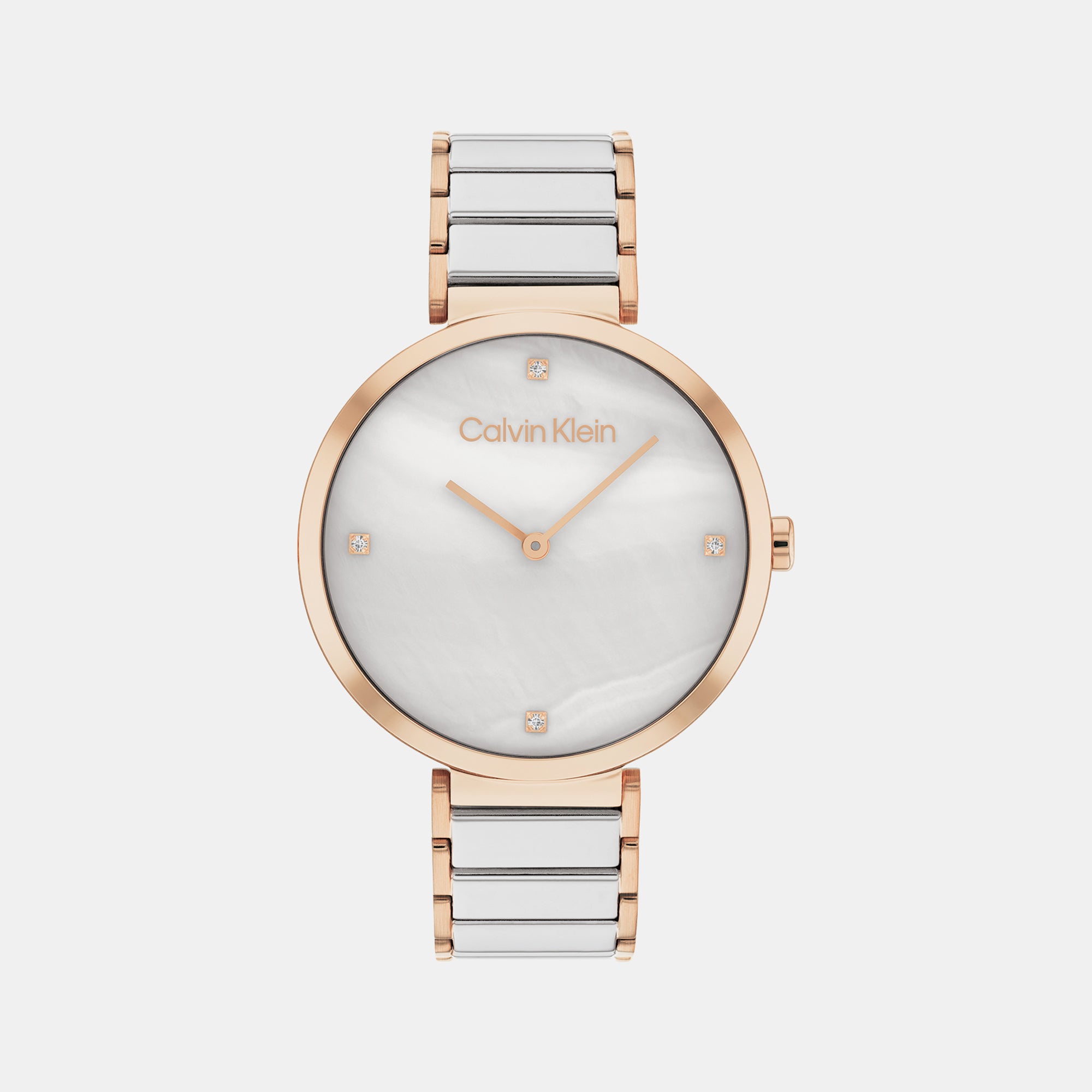 Calvin Klein Round Mother Of Pearl Analog watch