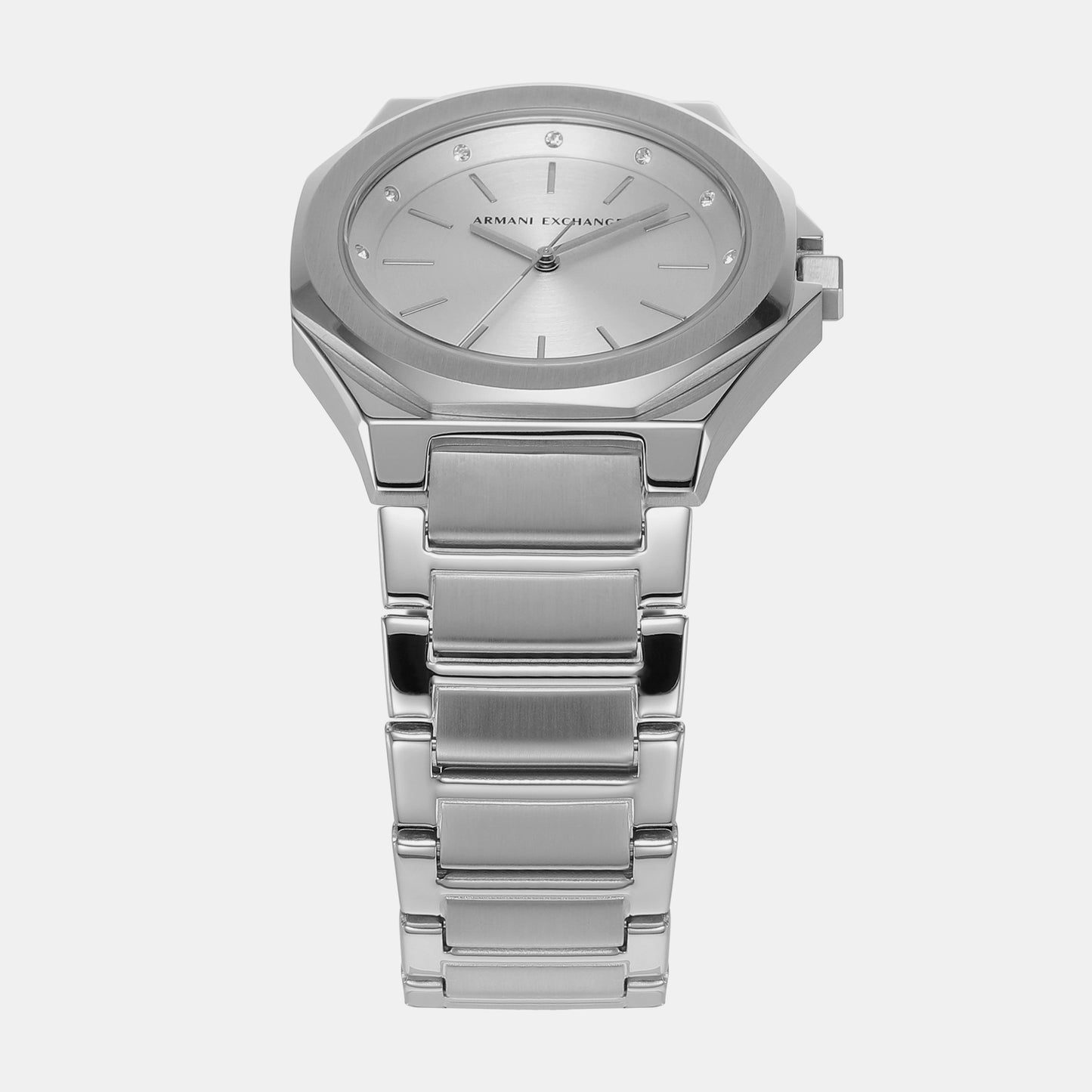 Women's Silver Analog Stainless Steel Watch AX4606