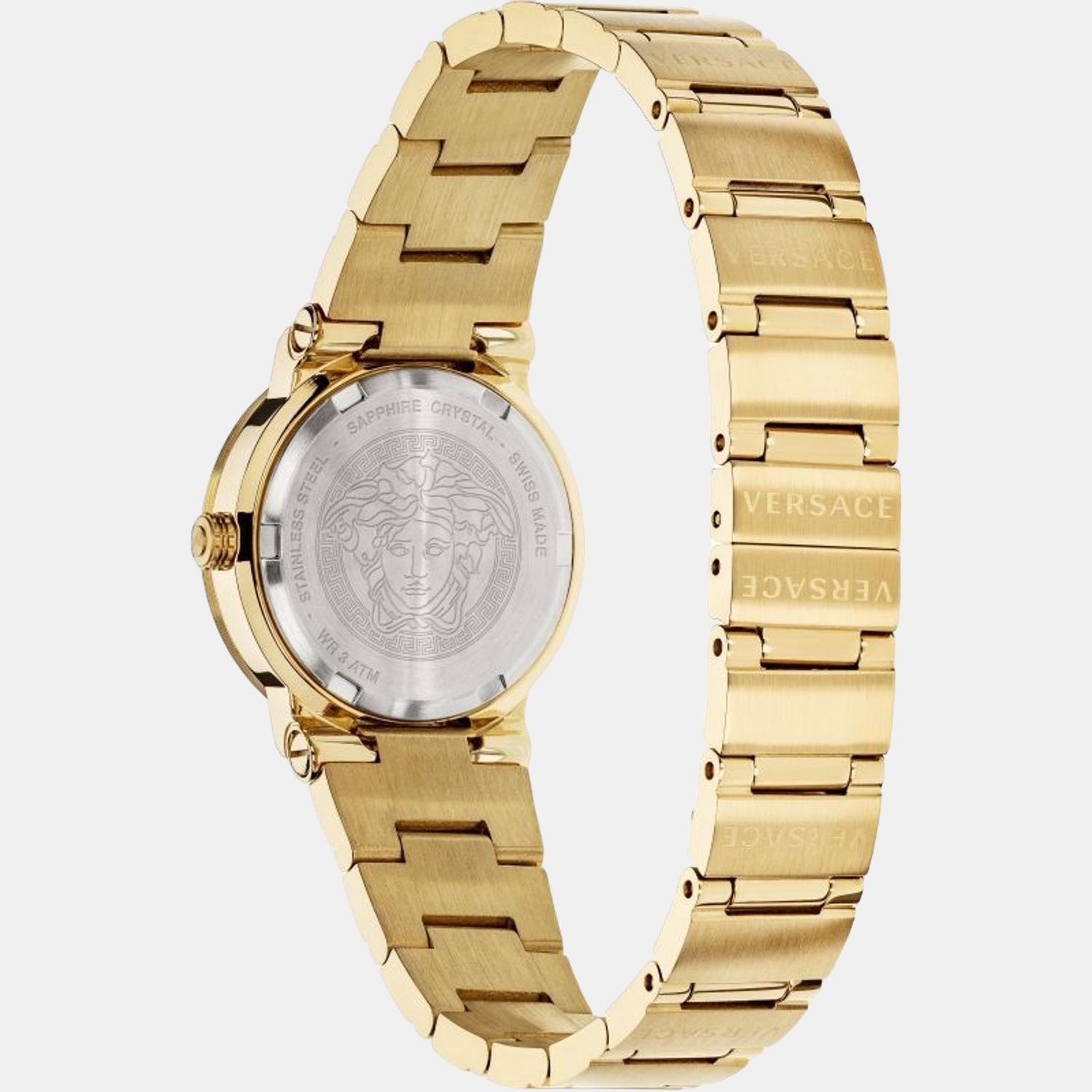 Versace Women Round Black watch