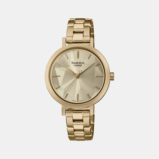 Sheen Gold Female Analog Stainless Steel Watch SH302