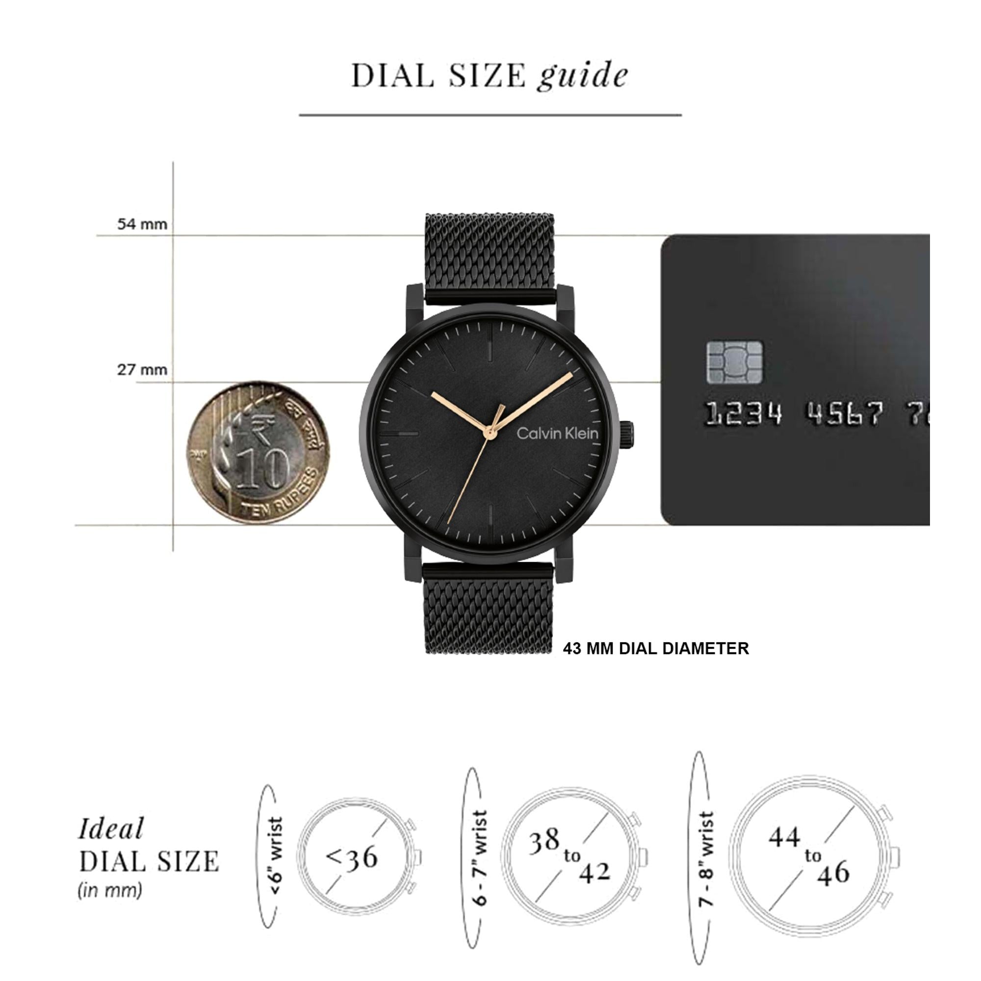 Ck Slate Men Quartz Black Dial Analog Stainless Steel Watch 25200259