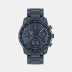 Movado Round Blue Chronograph watch