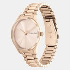 Ck Burst Unisex Quartz Rose Gold Dial Analog Stainless Steel Watch 25200231