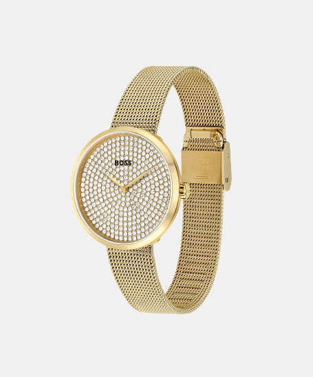 Boss Women Round Gold watch