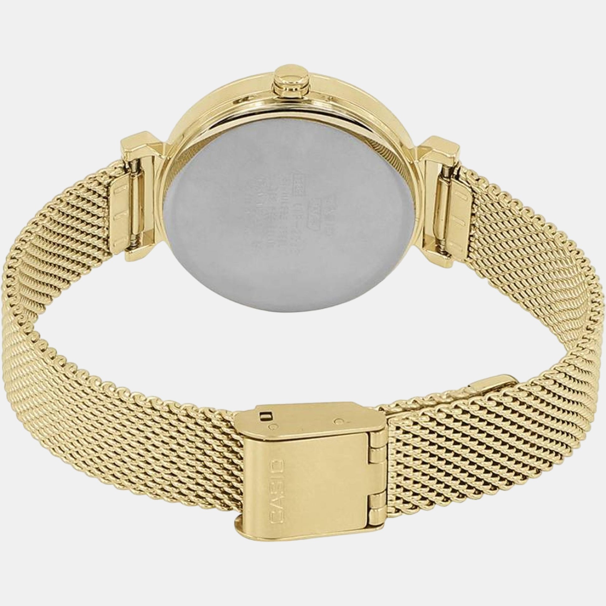 Casio Gold Plated Watch Ladies Casio White Stainless Steel Women's