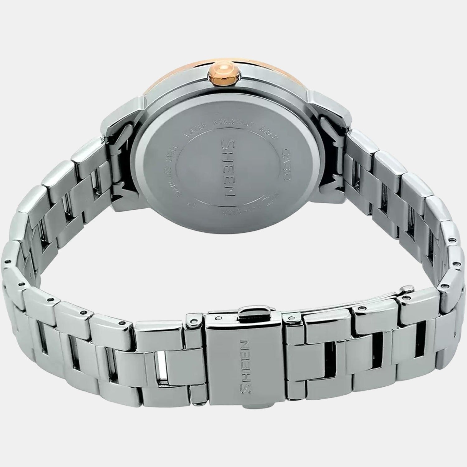 Sheen Women Quartz Silver Dial Chronograph Stainless Steel Watch SX209