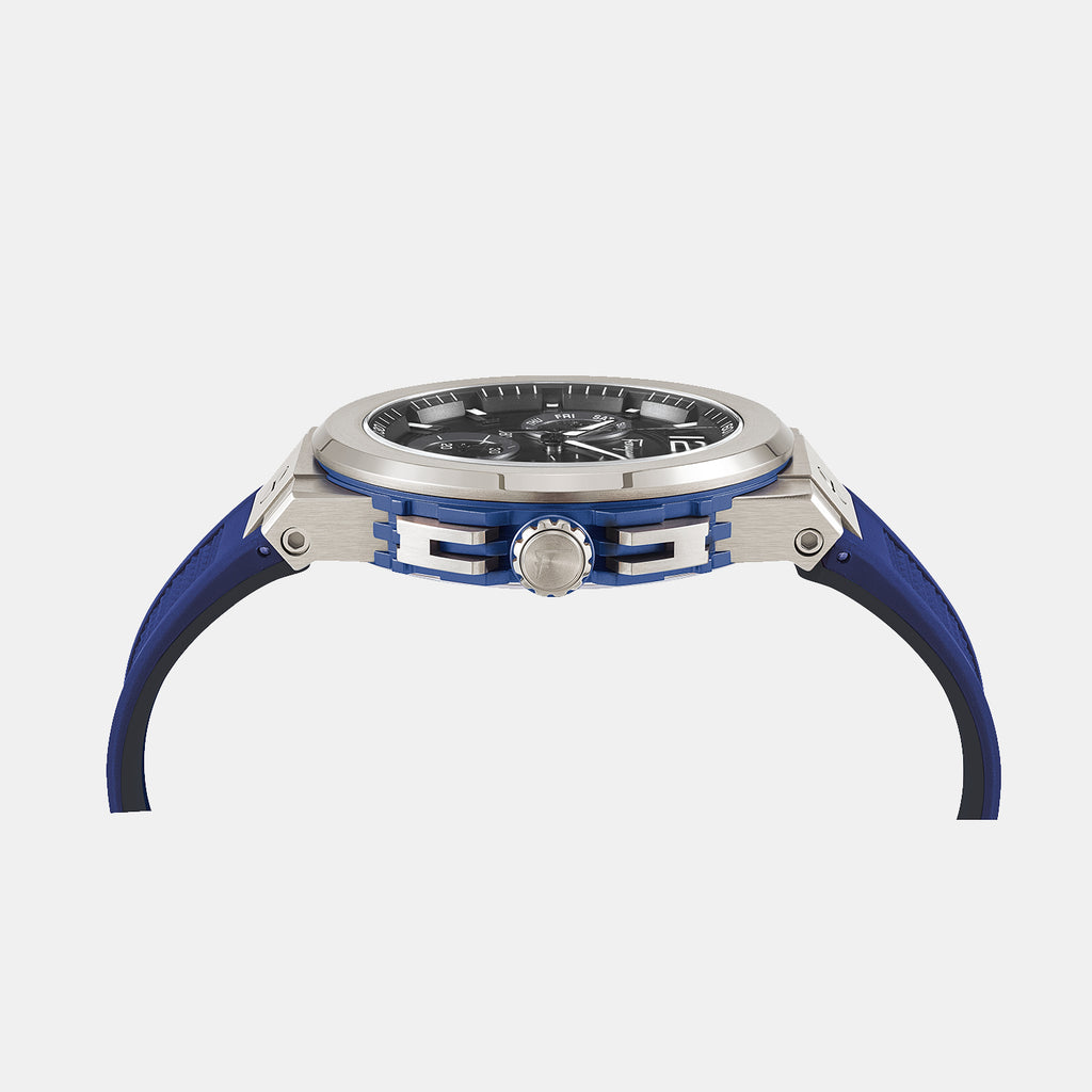 Ferragamo Men Round Black watch