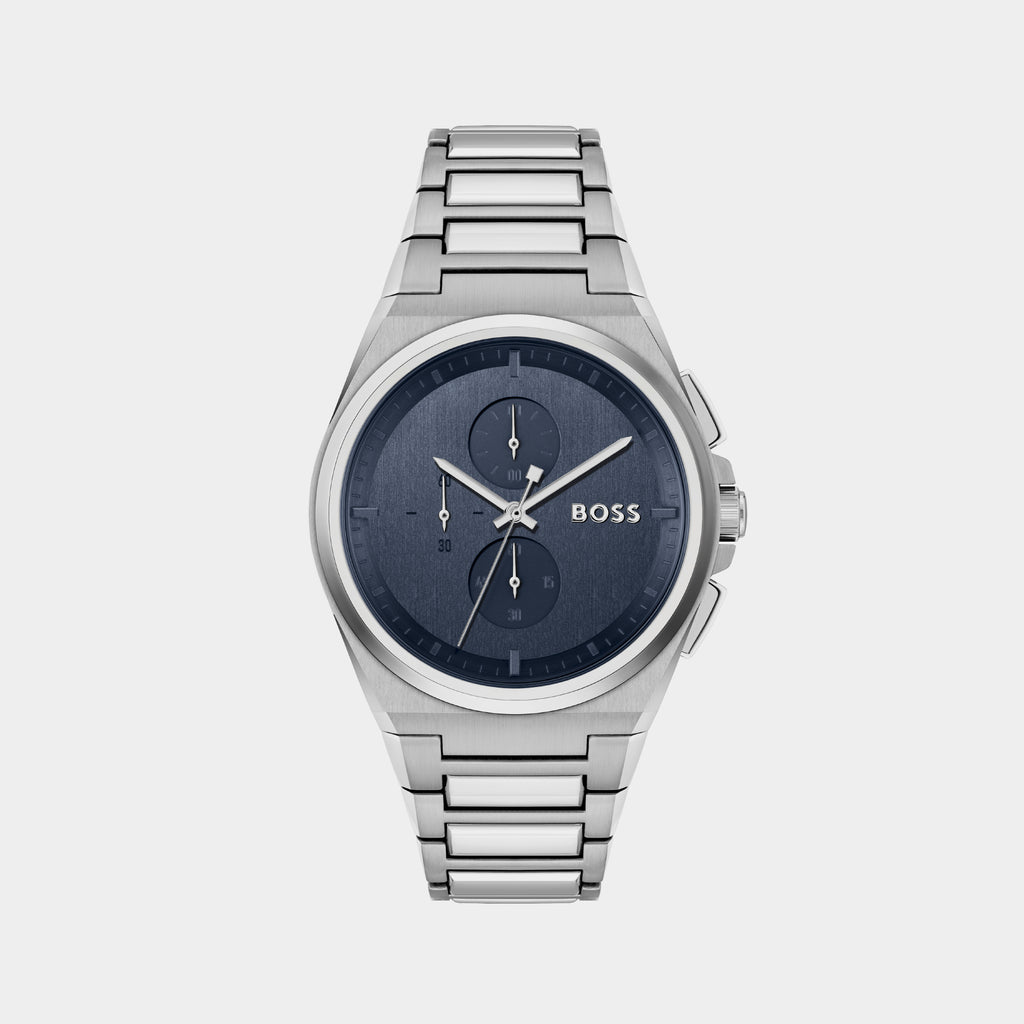 Boss Tonneau Blue Analog watch