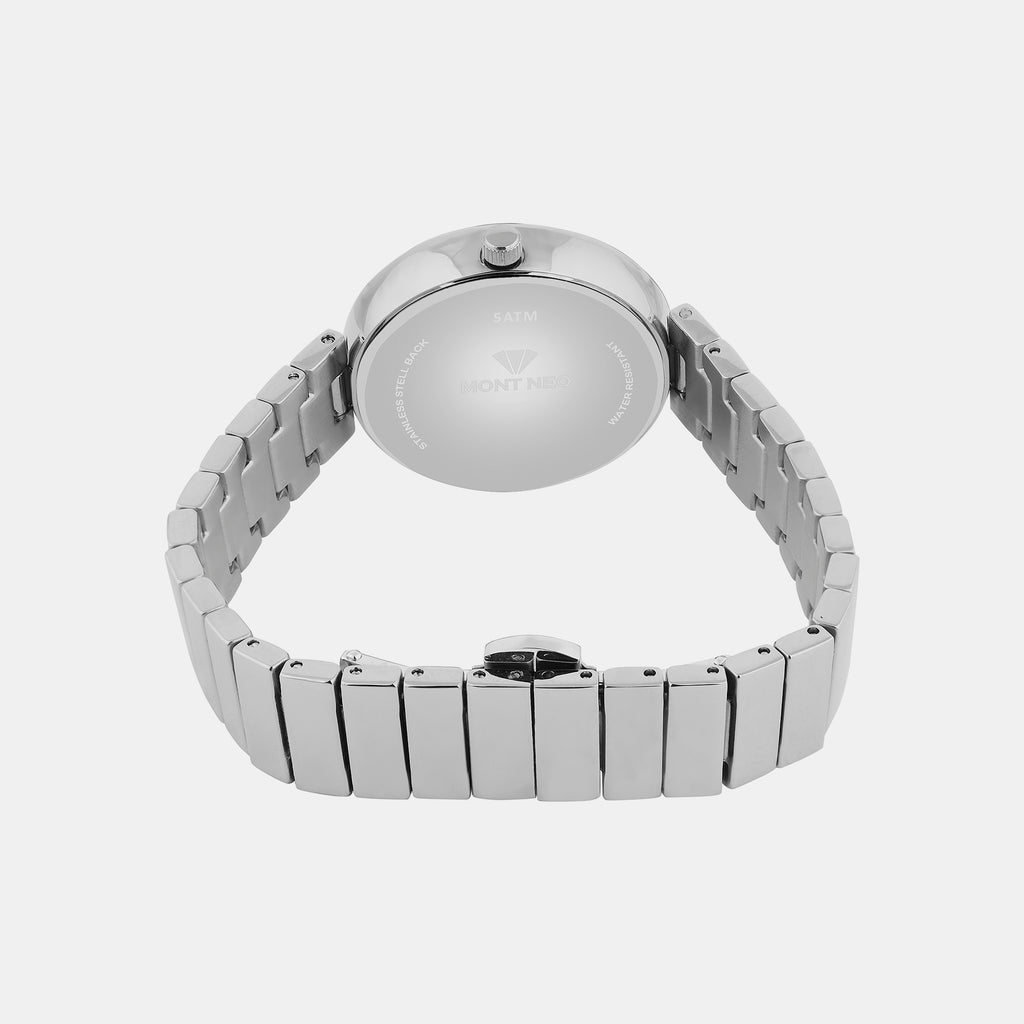 Mont Neo Women Round Silver watch
