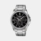 Casio Round Black Chronograph watch