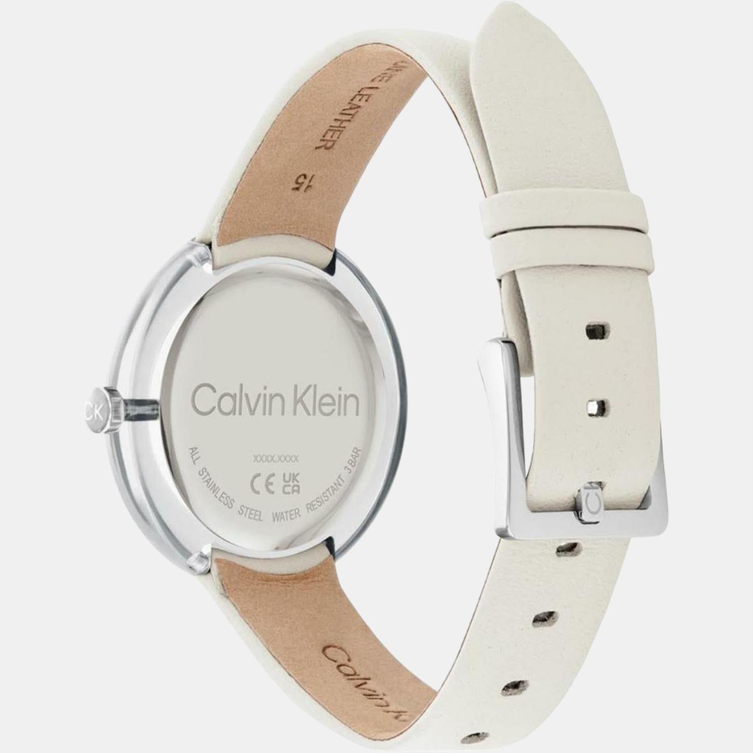 Calvin Klein Women Round White watch
