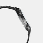 Enticer Men Quartz Black Dial Analog Stainless Steel Watch A2103