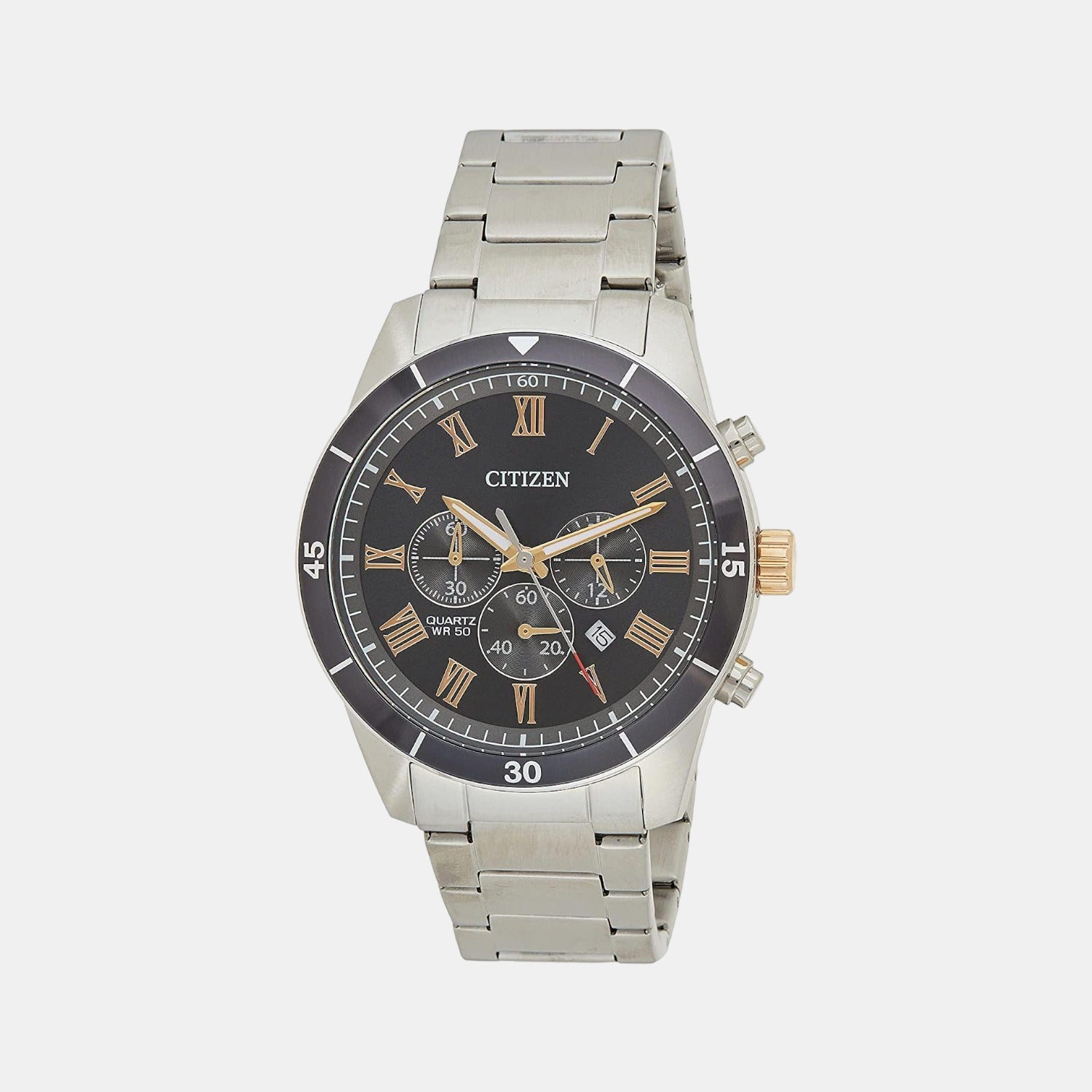 Citizen Round Silver Chronograph watch