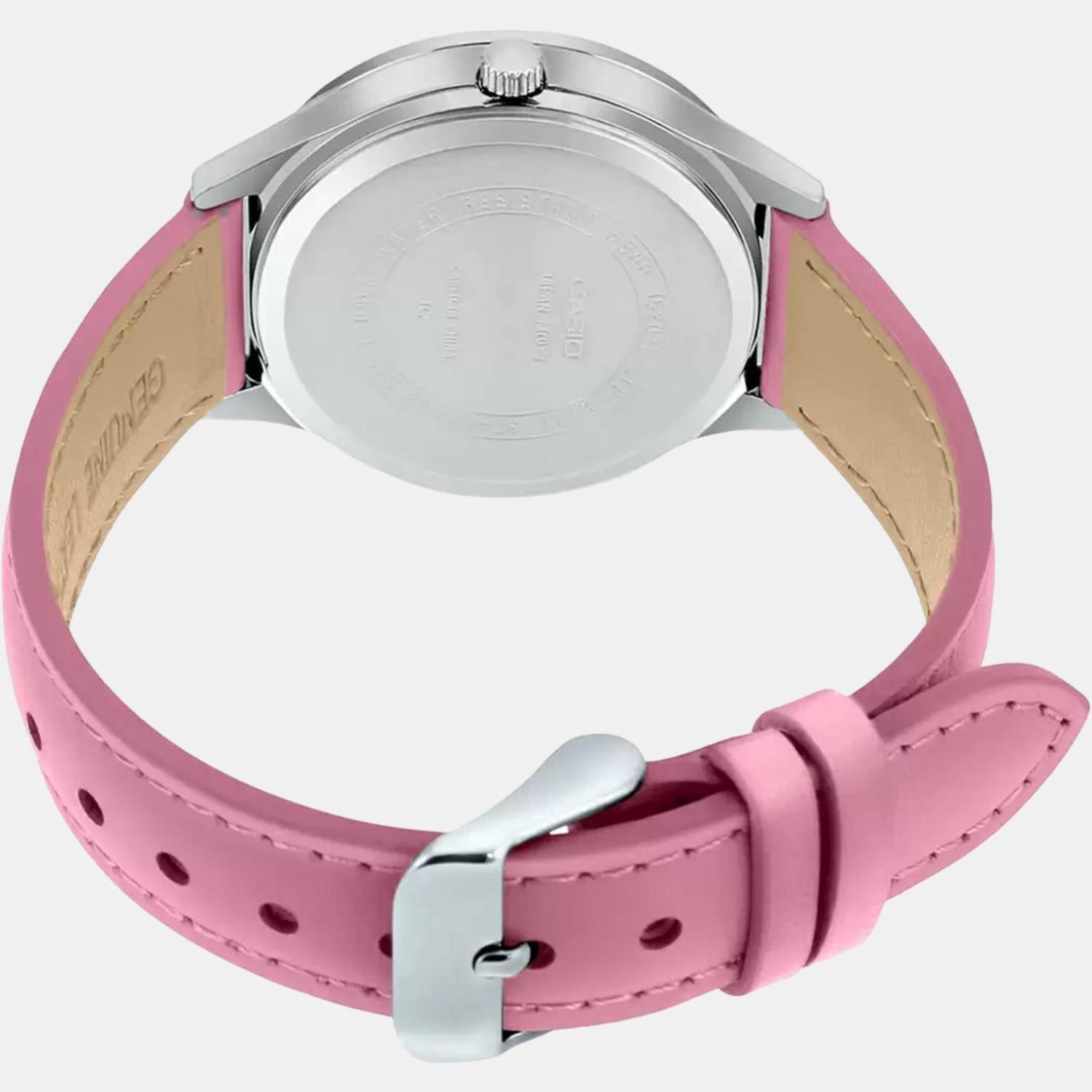 Casio Leather Silver watch