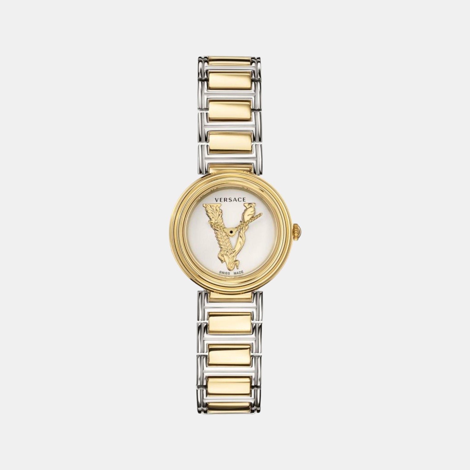 Versace Round White Analog watch
