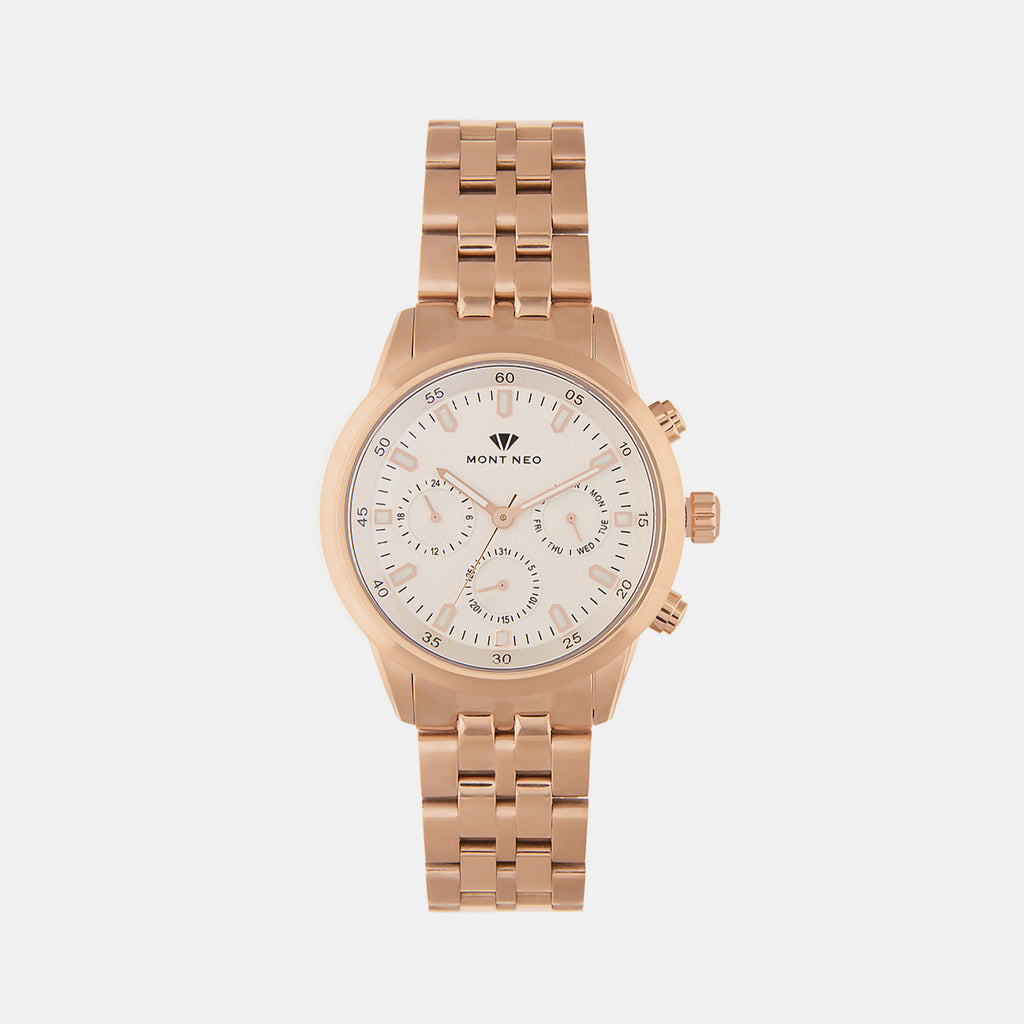 Mont Neo Round Silver Chronograph watch