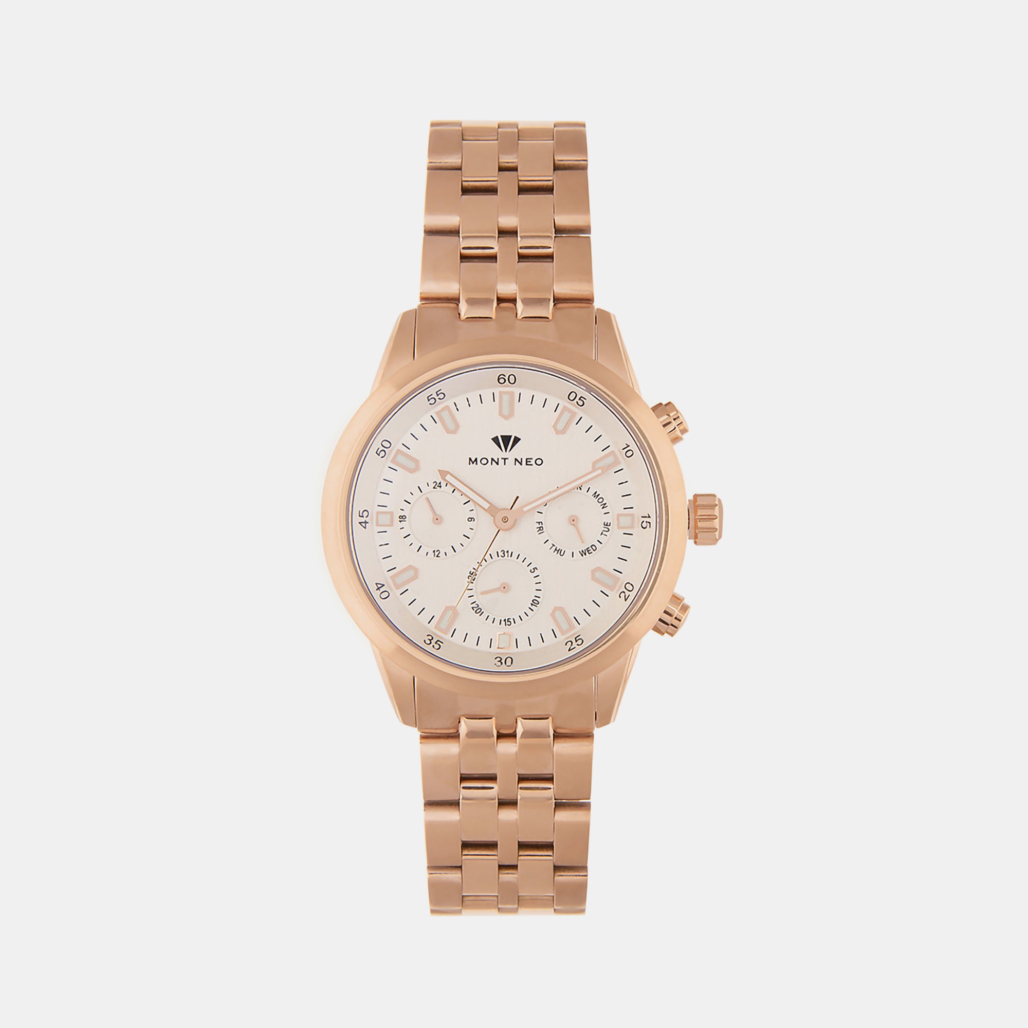 Mont Neo Round Silver Chronograph watch