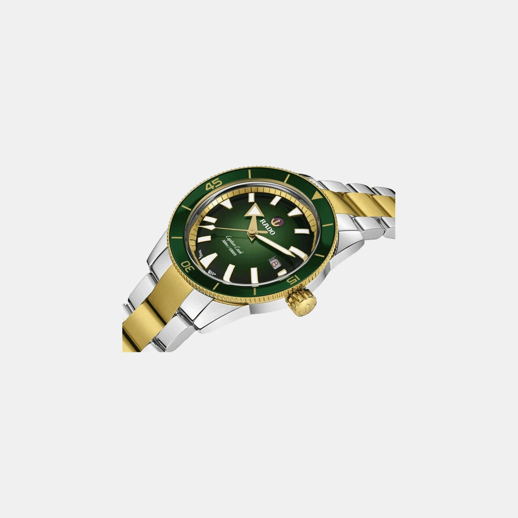 Captain Cook Men Automatic Green Dial Analog Stainless Steel Watch R32138303