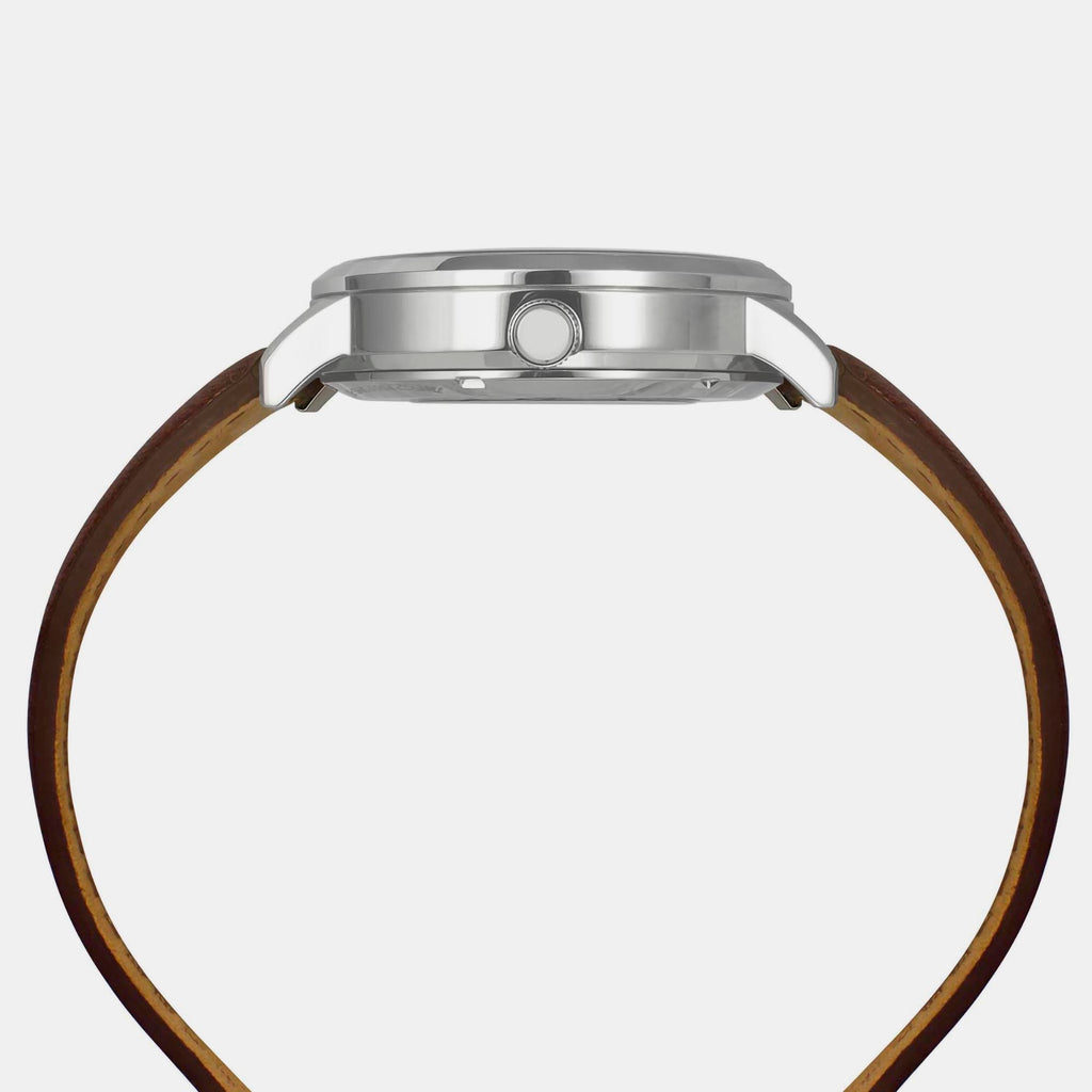 Timex Leather Blue watch