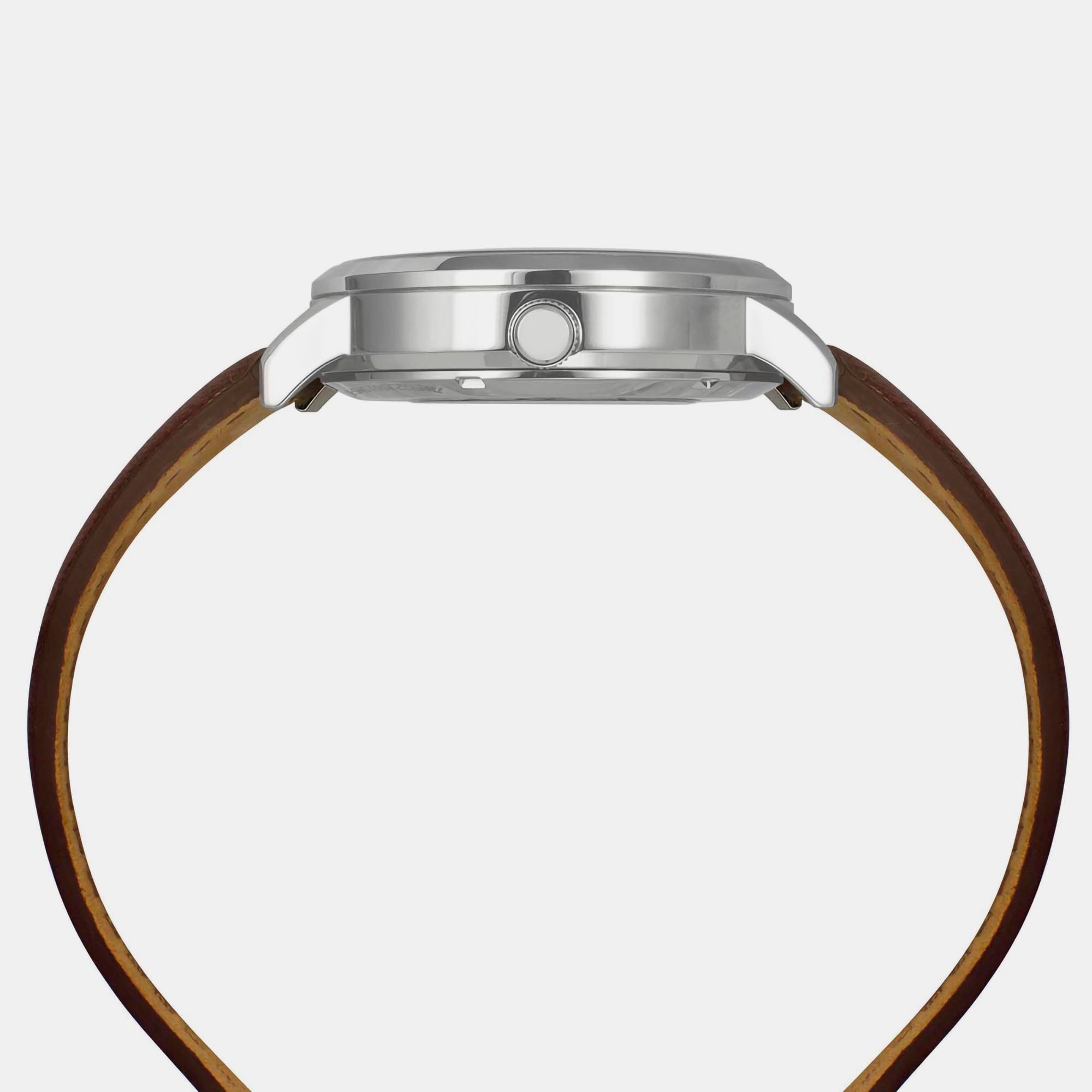 Timex Leather Blue watch