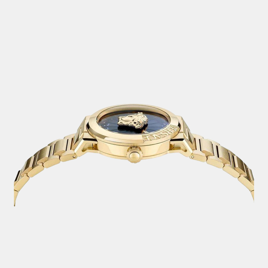 Medusa Infinite Women Quartz Black Dial Analog Stainless Steel Watch VE3F00522