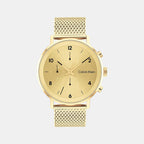 Calvin Klein Round Gold Chronograph watch
