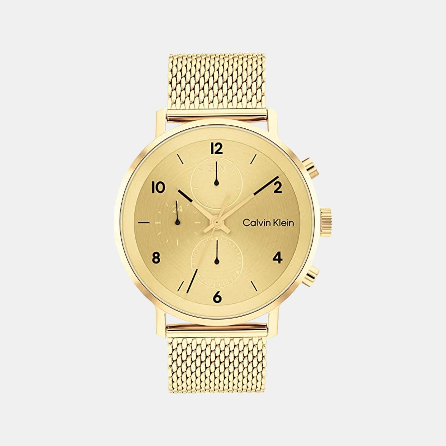Calvin Klein Round Gold Chronograph watch