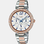 Sheen Women Quartz White Dial Chronograph Stainless Steel Watch SX236