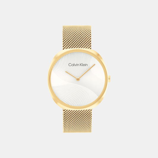 Female Silver Analog Mesh Watch 25200246