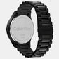 Iconic Unisex Black Analog Stainless Steel Watch 25200344