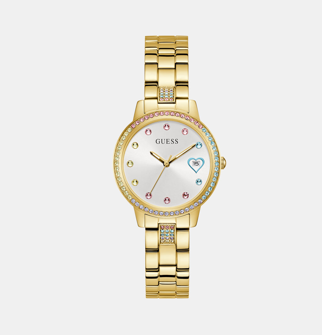 Guess Round White Analog watch