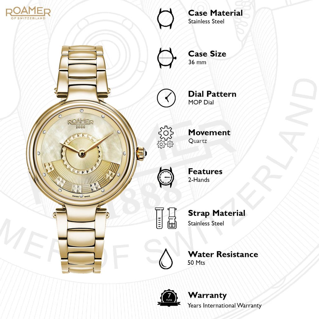 Lady Mermaid Women Quartz Silver Dial Analog Stainless Steel Watch 602857 48 30 50