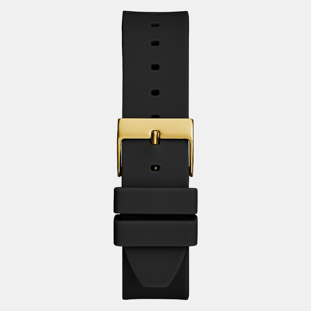 G Hype Women Quartz Gold Dial Analog Silicone Watch GW0555L2