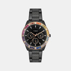 Timex Round Black Chronograph watch
