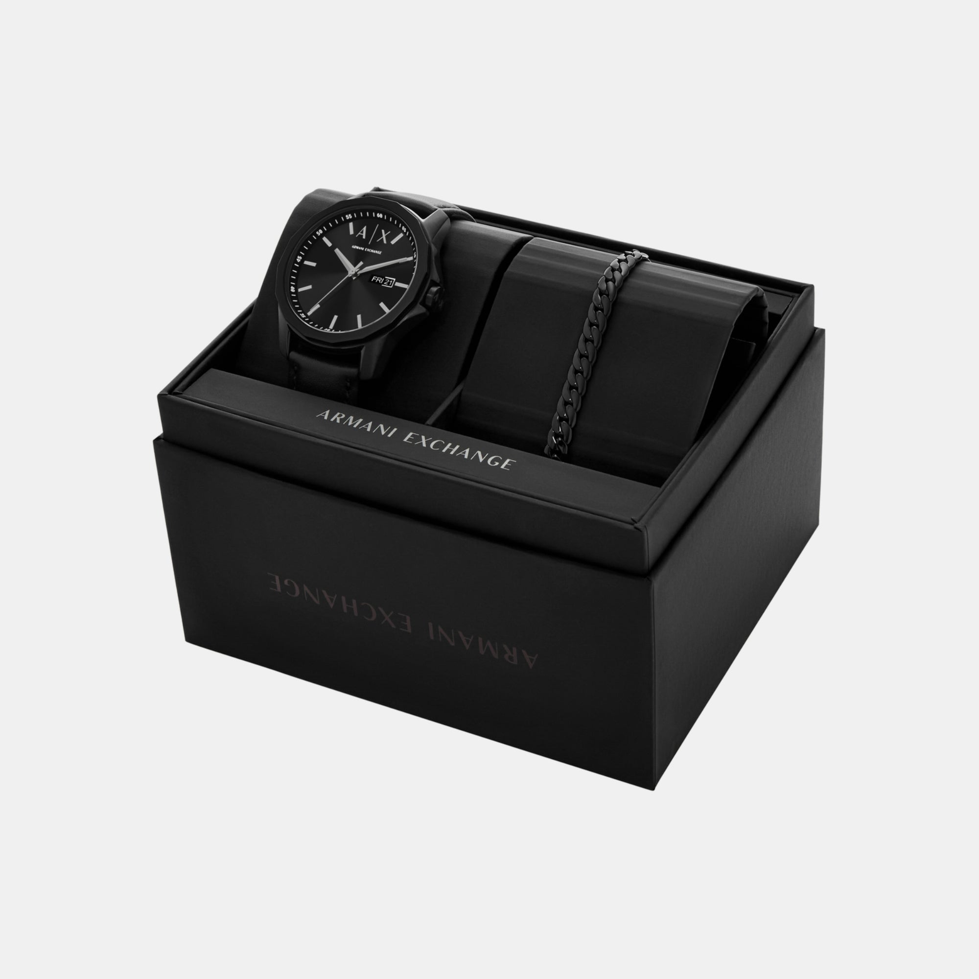 Armani Exchange Leather Black watch