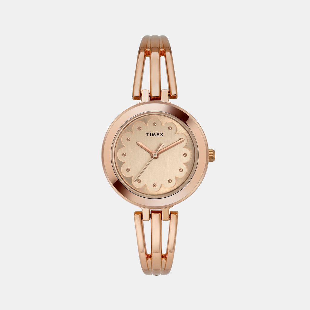 Timex Round Rose Gold Analog watch
