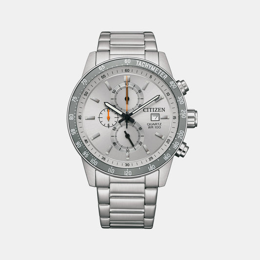 Male Grey Analog Stainless Steel Watch AN3688-58H